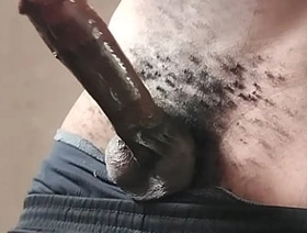 Solo male getting his dick out for a wank