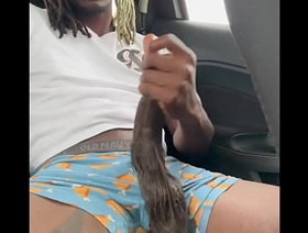 Public parking Solo Masturbation