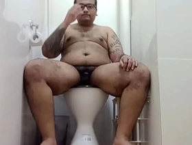 Vaibhav Pisses In The Outside Toilet
