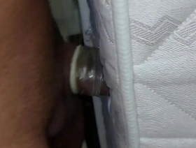 I penetrate the mattress with a condom