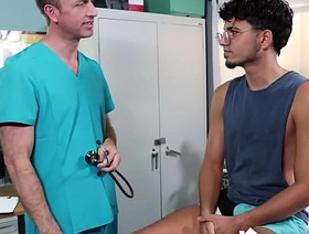 Hairy step uncle bareback raw his nervous stud nephew