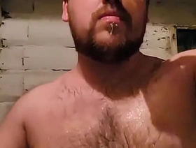 Gay after masturbation filled his face and mouth with a huge amount of fresh sperm!!! He tasted his own cum! Filled his whole face with cum!