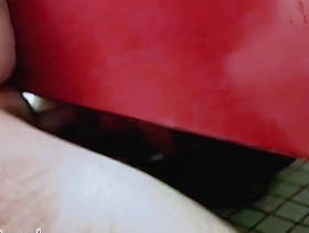 Understall frotting with absolute stranger in public toilet