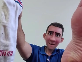 STEP GAY DAD - STRAIGHTEN OUT & BE A GOOD STUDENT OR YOU WILL END UP HERE IN DETENTION! THIS TEACHER HAS A VERY CROOKED WAY OF STRIGHTENING OUT MISBEHAVING STUDENTS INCLUDING USING HIS SMELLY SOCK