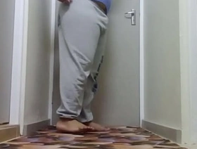 Vaibhav Jerks Off & Cums In The Hallway Whilst Facing Backwards