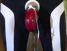 E-stim - cumming with penissleeve
