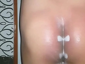 Cute Japanese Sissy Femboy Naked and Masturbating - Nude Bath Sex