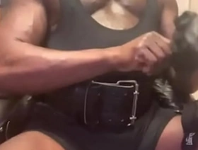 Black Muscle Dad Fetish Smoking Teaser