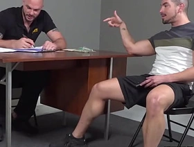 Hung officer Cliff Jensen dick penetrates Jeremy Spreadrums