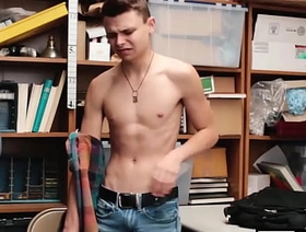 Twink perp caught and barebacked hard by a security officer