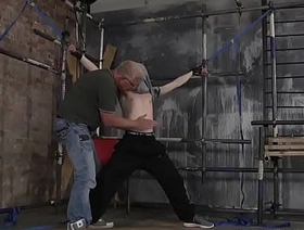 Aaron Aurora whipped and jerked off by Sebastian Kane