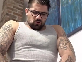 Dadbod punished his stepson for jerking off on the couch